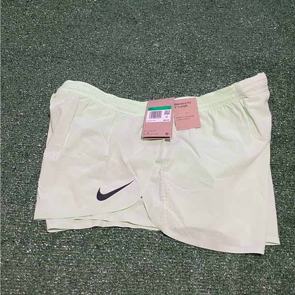 Nike AeroSwift Men's Dri-FIT ADV 2" Green Black Running Shorts Sz XL FN3349-376 - Picture 5 of 6